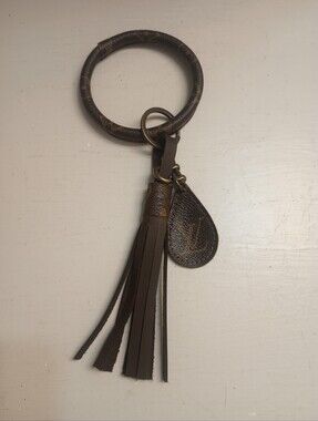 Upcycled Designer Inspired Key Chain Wristlet